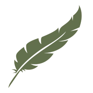 illustration of a quill to signify writing